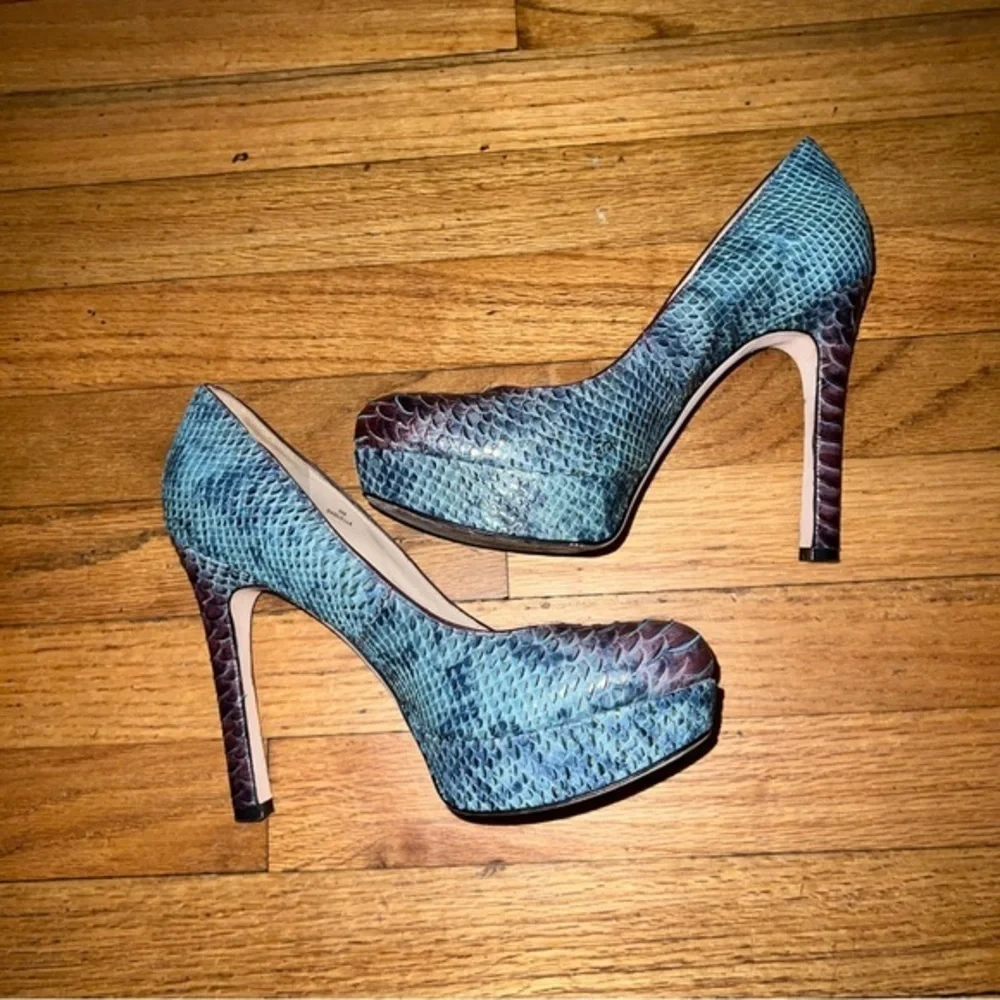 Joan and David real python leather platform